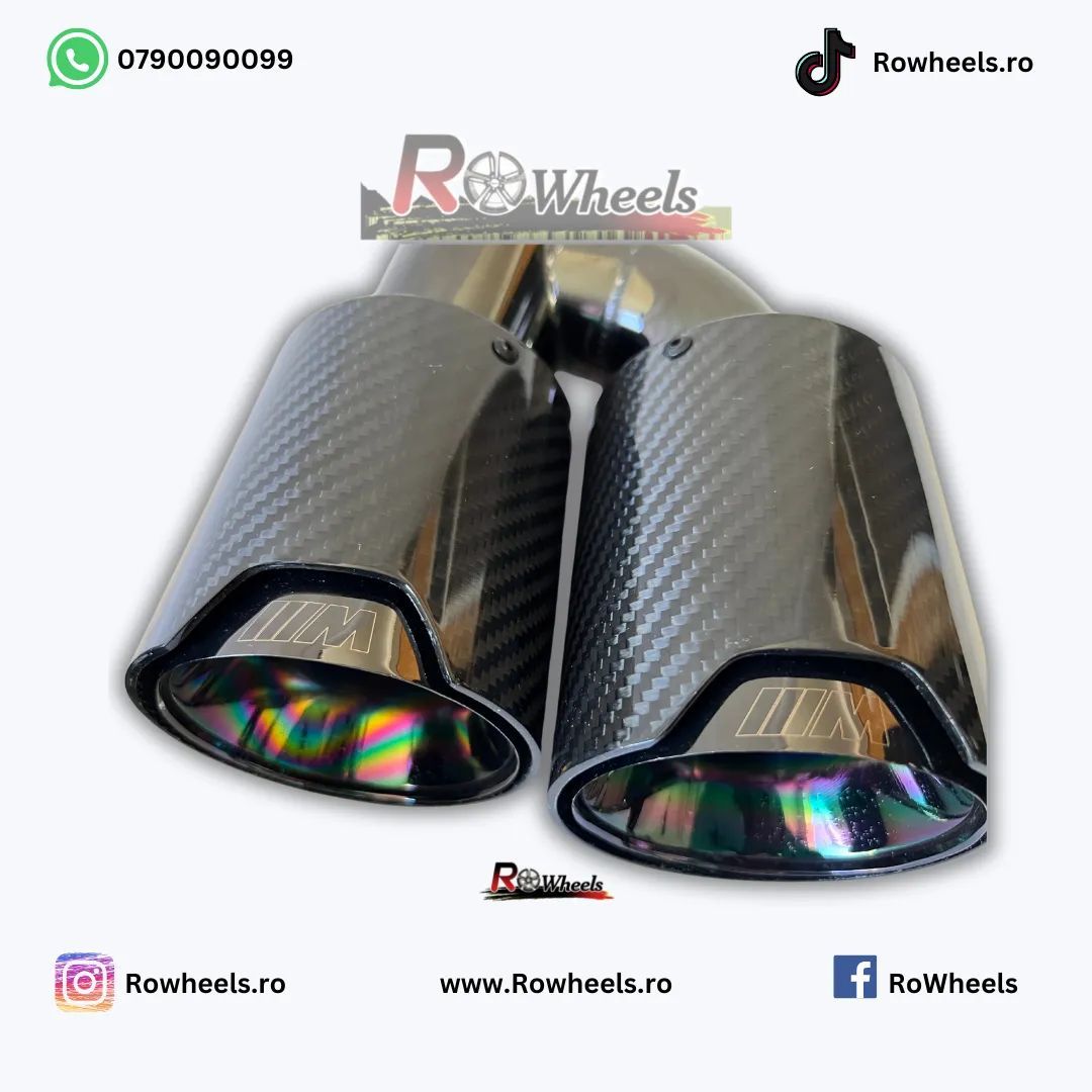 ornamente dedicate BMW G30 G31 tobe Tips Akrapovic black glos sport duble BMW AUDI PORSCHE X5 X6 G30 G20 G05 G06 Mercedes X3 X4 universale auto