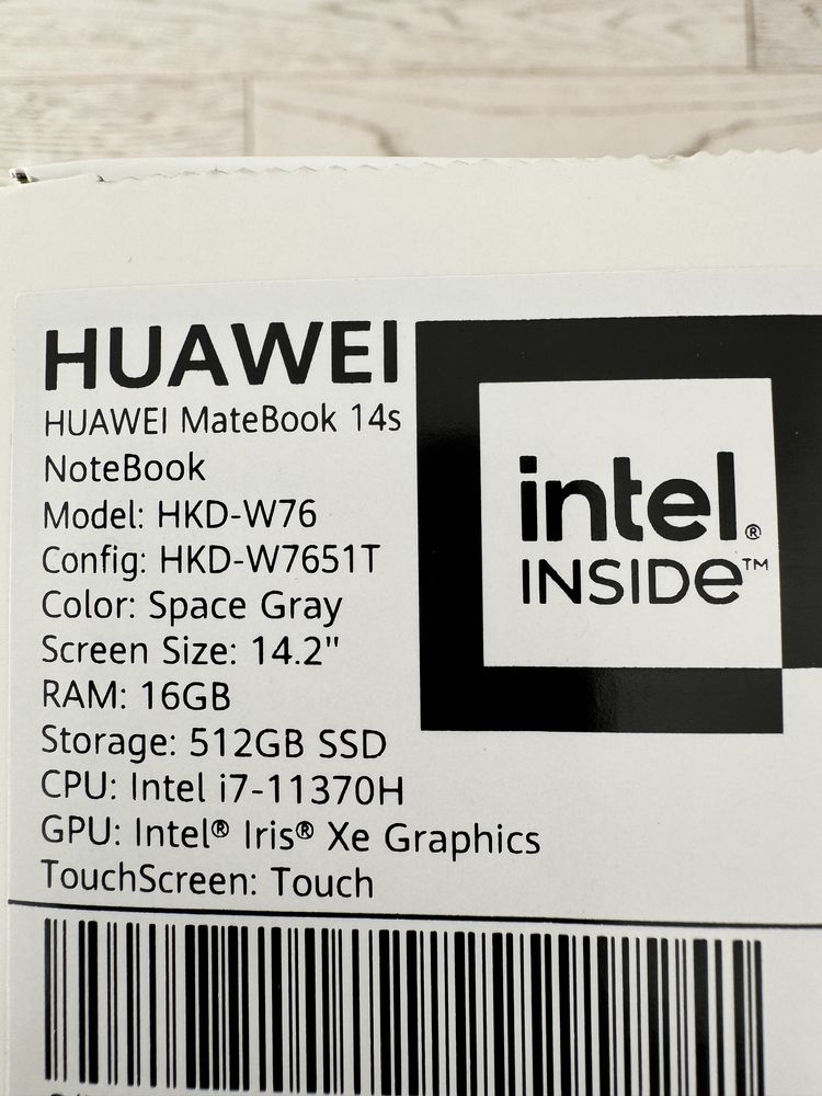 Vând Huawei MateBook 14s i7 11370H + 16GB RAM + 512GB