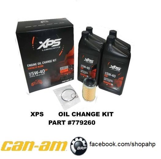 Kit ulei XPS 5w40 atv Canam/Brp ulei motor+filtru oem