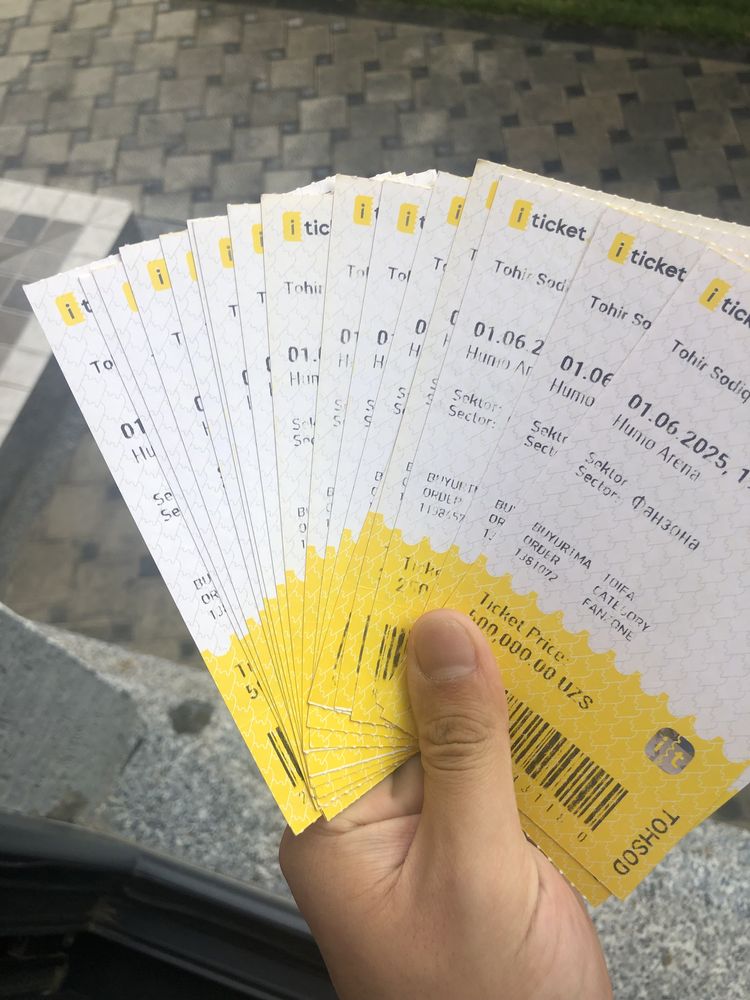 Tohir sodiqov konsertiga biletlar