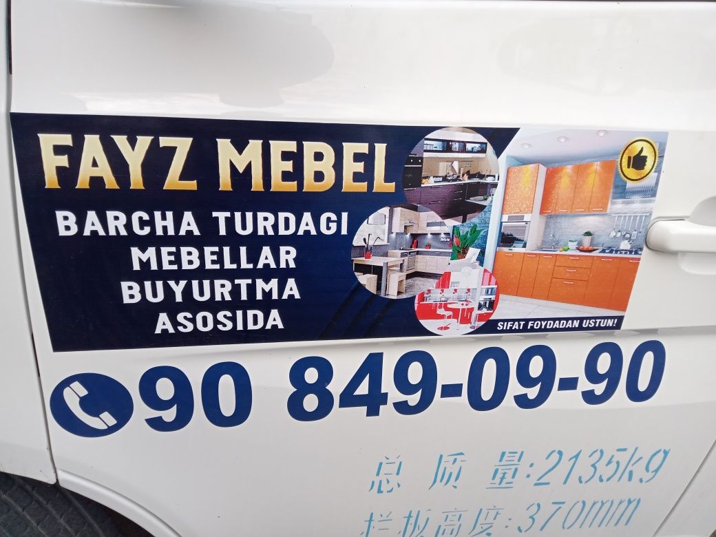 Мебел барча турдаги мебел уй жихозларини бузиш, ташиш, ва йиғиш