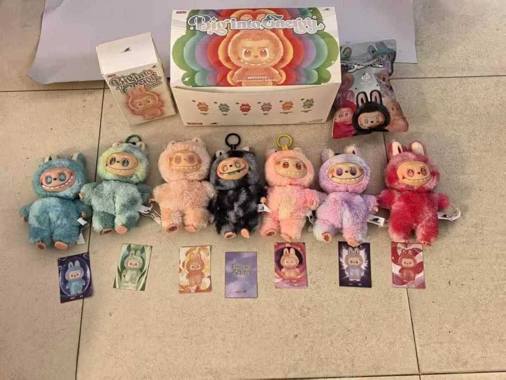 Stitch MINISO DISNEY и LABUBU POPMART плюшен ключодържател Стич Лабубу