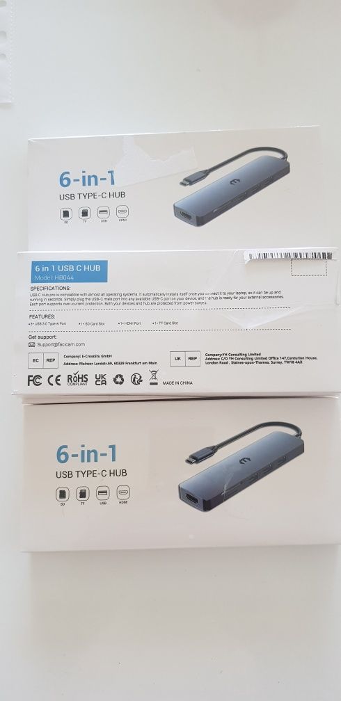 Продавам 6-в-1 USB TYPE-C HUB - бърза скорост, компактен и универсален