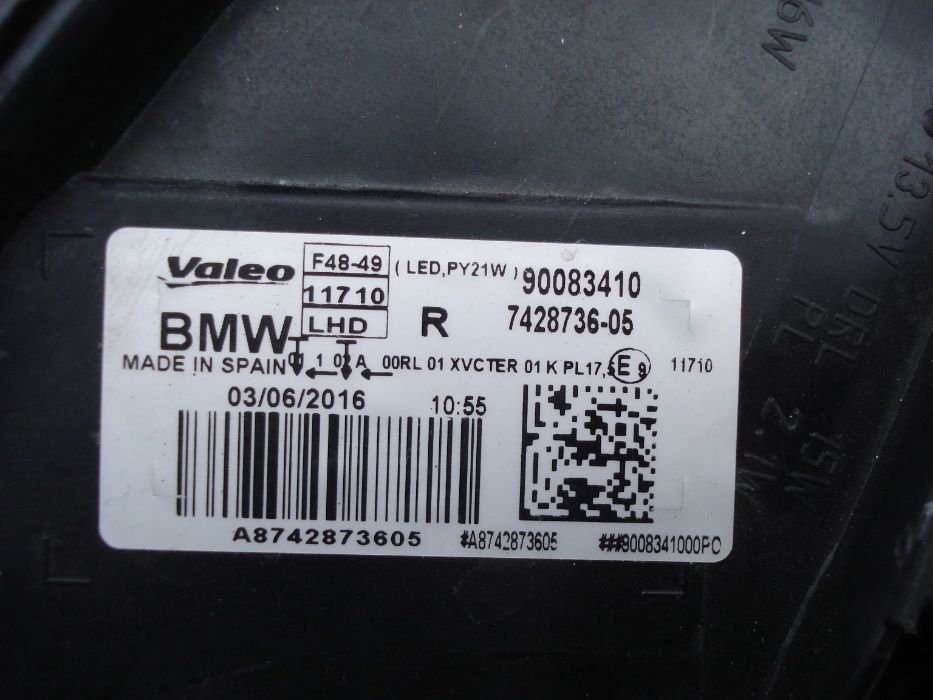 фар десен LED BMW X1 F48