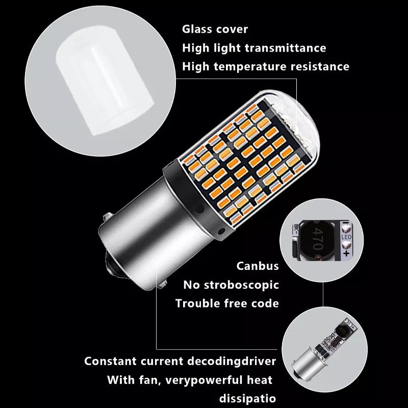 Led крушки BA15S P21W, BAY15D, 7440, 7443,  PY21W 1156 BAU15S (CANBUS)