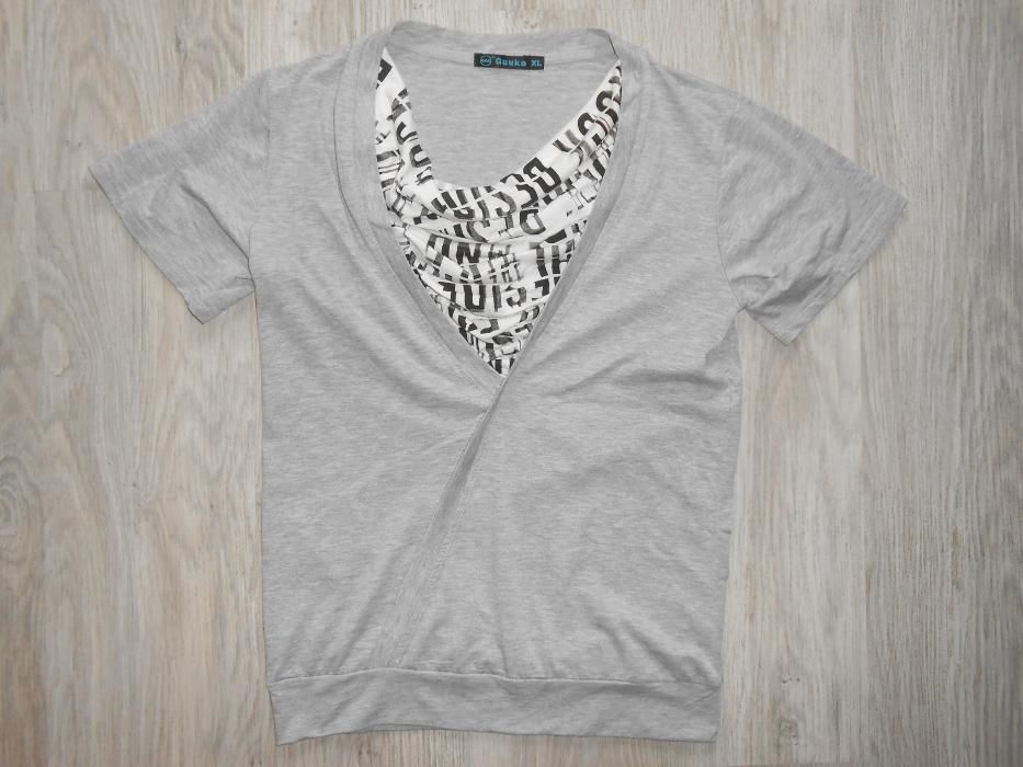Тениска с къс ръкав фланелка блуза с щампа графика принт лот тениски