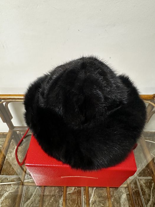 Căciulă A&A Vesa din blană naturală - nurcă și vulpe