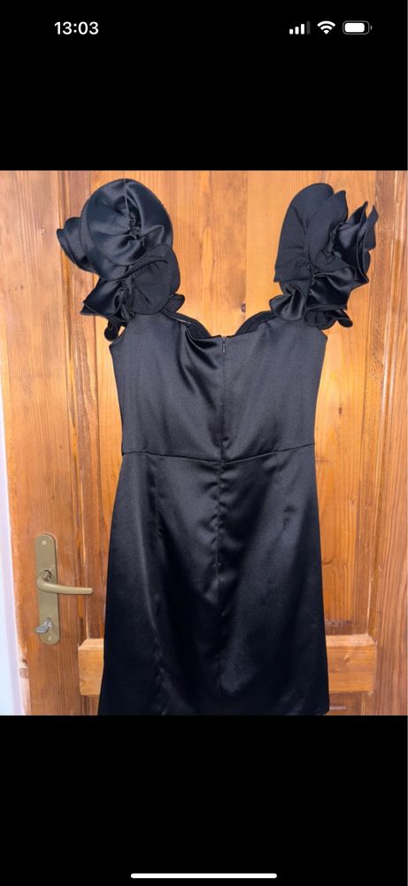 Rochie de seara stramta neagra scurta