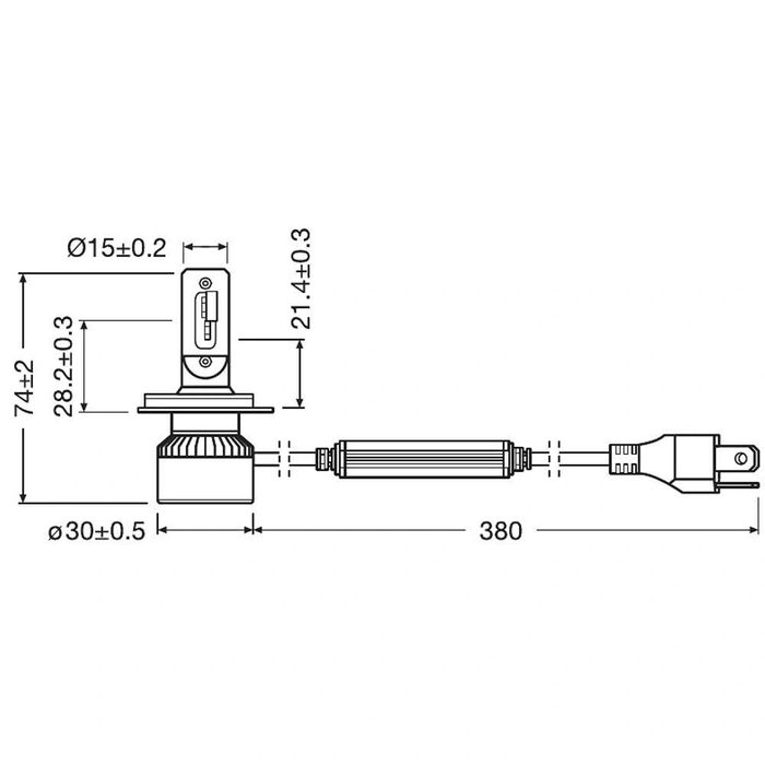 LED/Лед Диодни крушки Osram H4 LEDriving XTR 13/13W 12V С вентилатор.