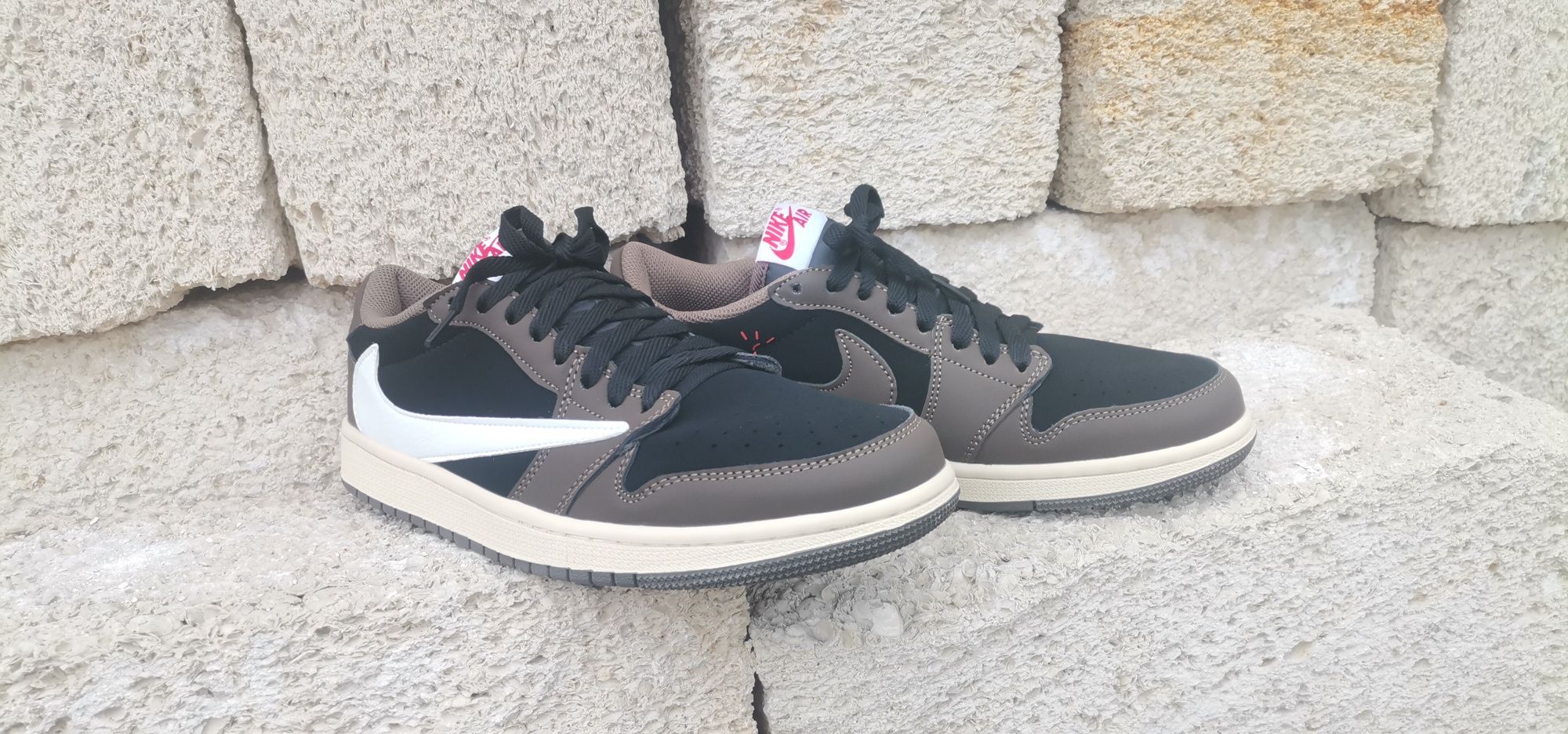 Кроссовки найк nike jordan 1 low travis scott dark mocha