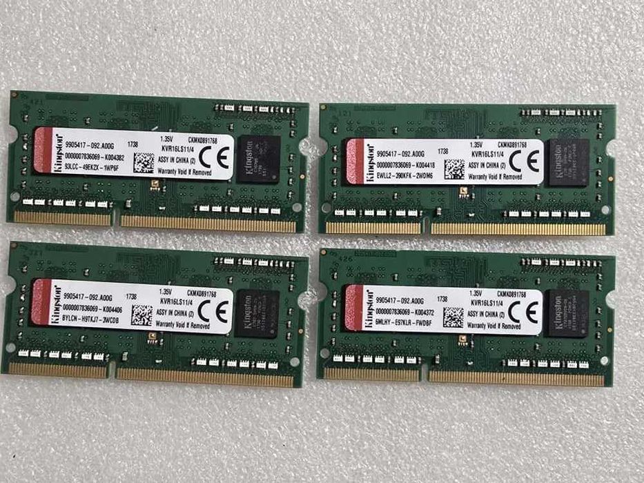 Memorie RAM laptop Kingston KVR16LS11/4, 4GB DDR3L, 1600Mhz, CL11