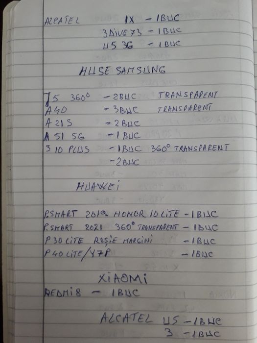 Folii huse cabluri telefoane