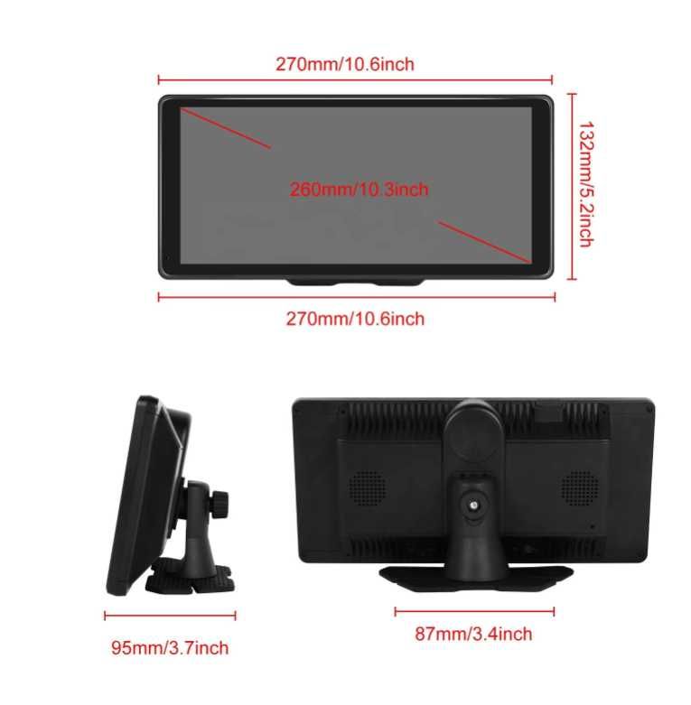 Navigatie Android Portabila 10.36inch Carplay &Android auto Universala