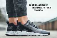 Adidasi NIKE HUARACHE negru gri alb - 38 38.5 - import SUA - 550 RON