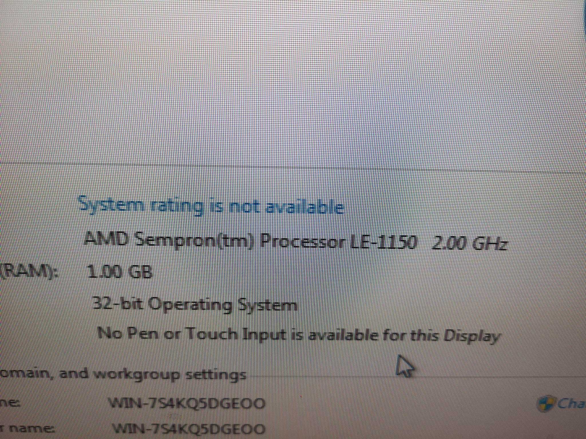 PC Amd Sempron le-1150 2 GHZ, 1 GB RAM, 256 Mb Ge Force, HDD 160
