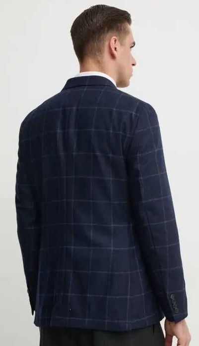 Sacou blazer 40 L slim Massimo Dutti NOU lana Finest Italian navy caro
