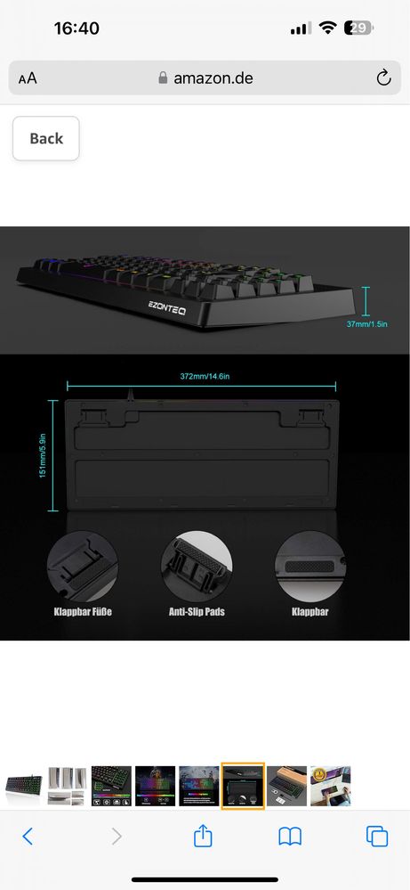 Tastatura iluminata RGB