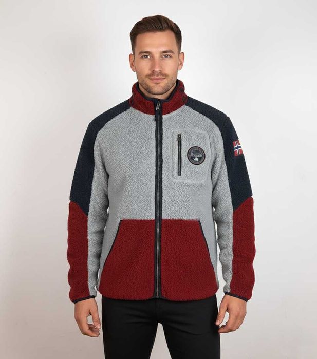 Napapijri Yupik Fleece - Оригинално мъжко поларено яке размер XL