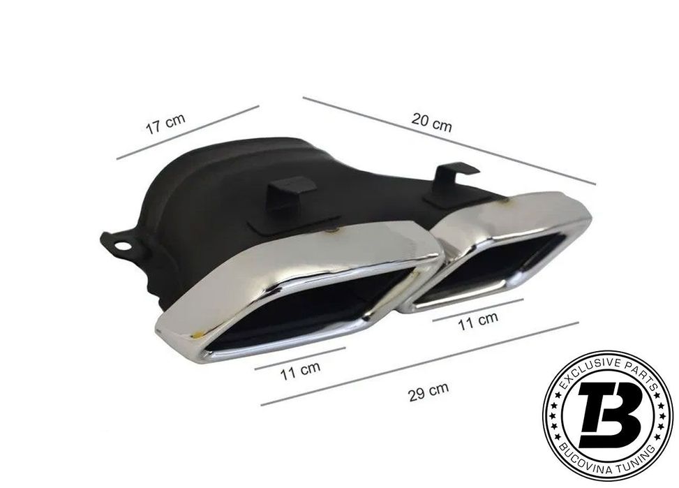 Difuzor Bara Spate cu Ornamente compatibil cu Mercedes C Class C205 C63 Design