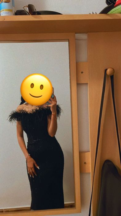 Бална черна рокля