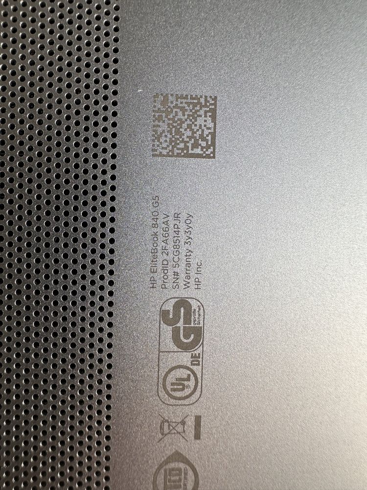 Notebook HP Elitebook 840 G5 i5 16GB RAM WINDOWS 11