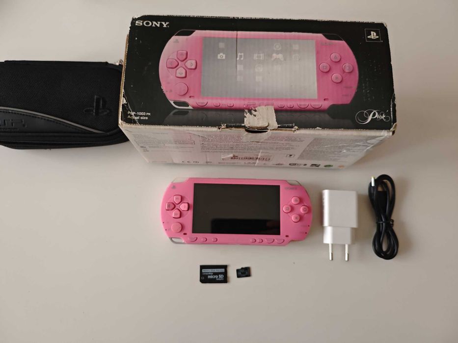 Sony PSP 1000 Pink Limited Edition - качени много игри