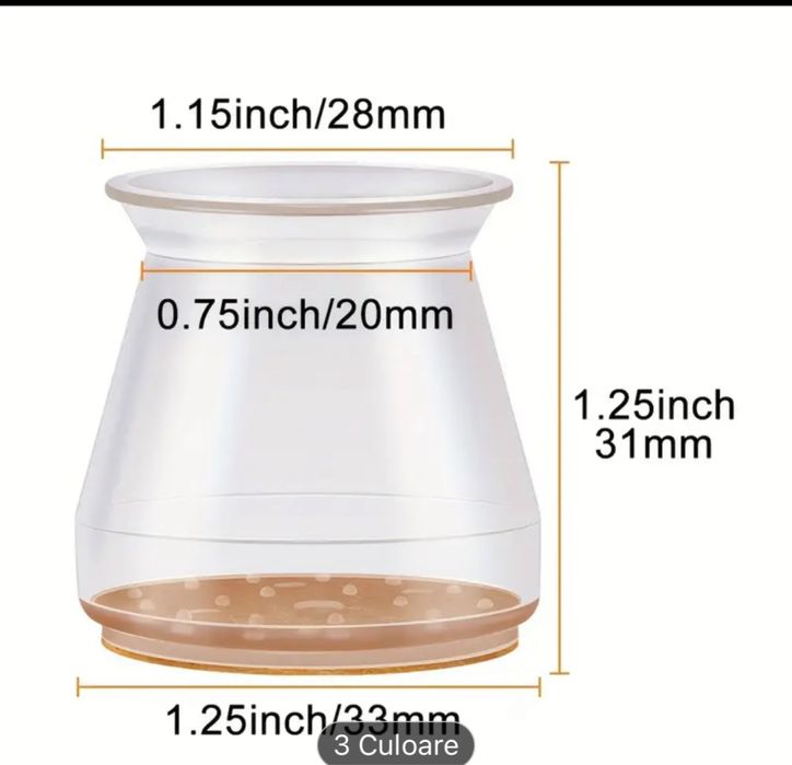 Set 24 protectii picioare scaun