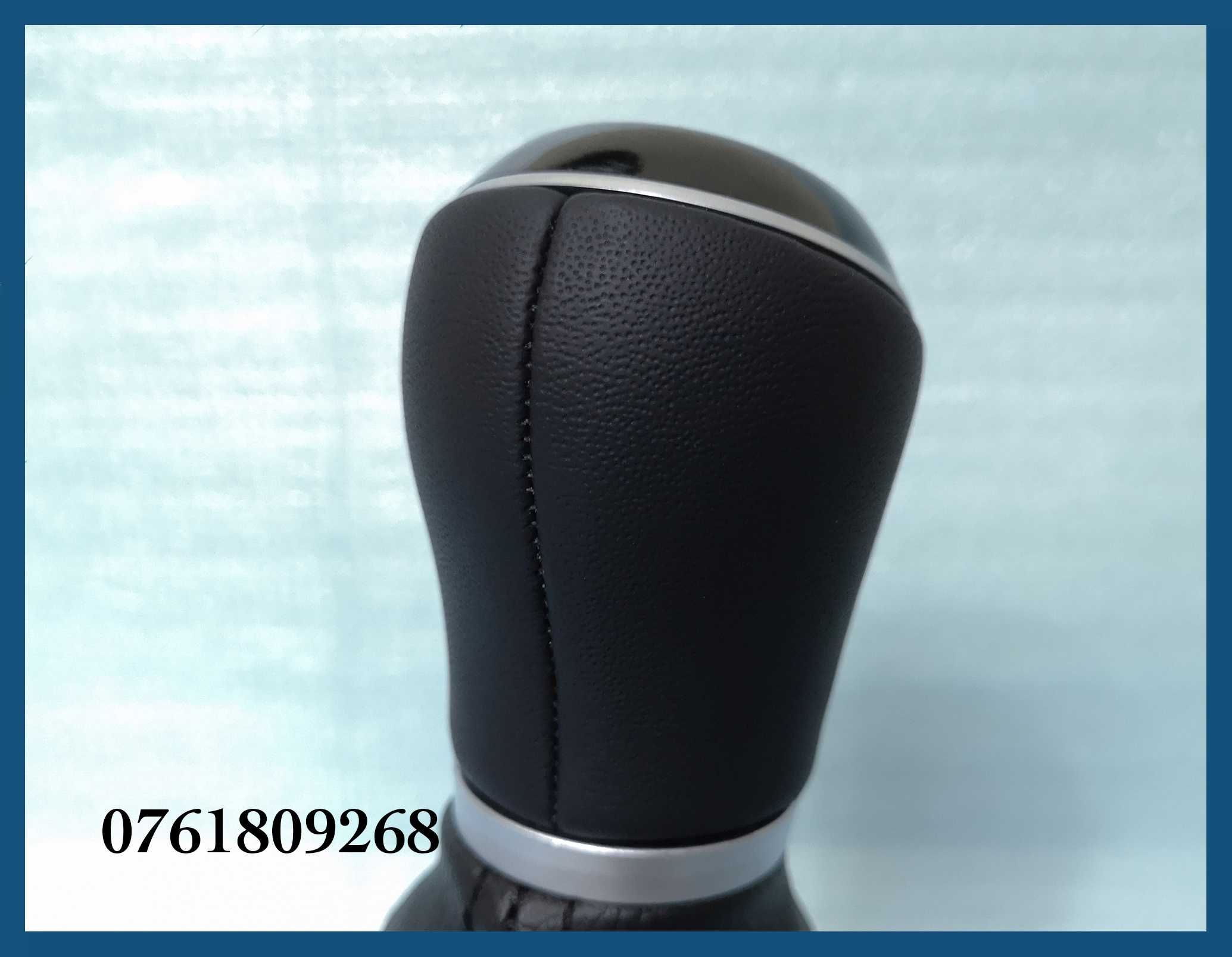 Manson schimbator + nuca PIELE NATURALA pentru VW Passat B7 CC - 6T