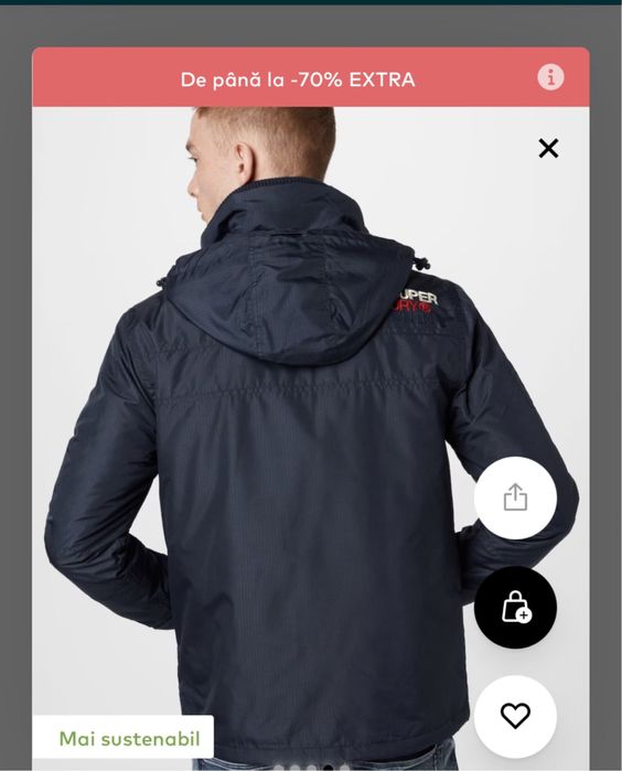 Geaca Toamna Barbati Super Dry Stare Noua Marime s/m