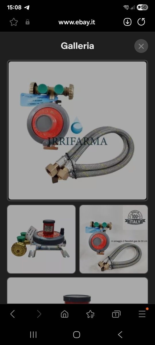Kit complet 2 butelii gpl  60l pentru centrala pe gaz