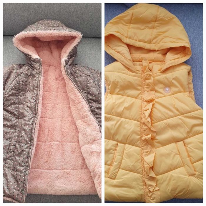 Детско зимно яке и елече за момиче  р-ер 98см (3г.)