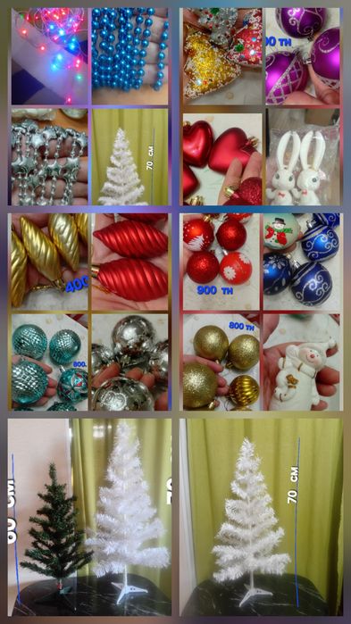 Новогодние ёлочные  игрушки  украшения