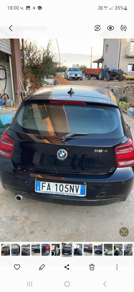 Bmw f20 2012г 118д 143к на части