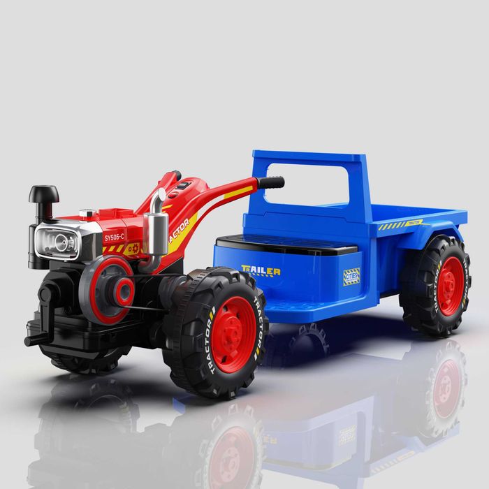 Motocultor electric pt. copii, Kinderauto BJLW1288 2x 35W 12V RC #blue