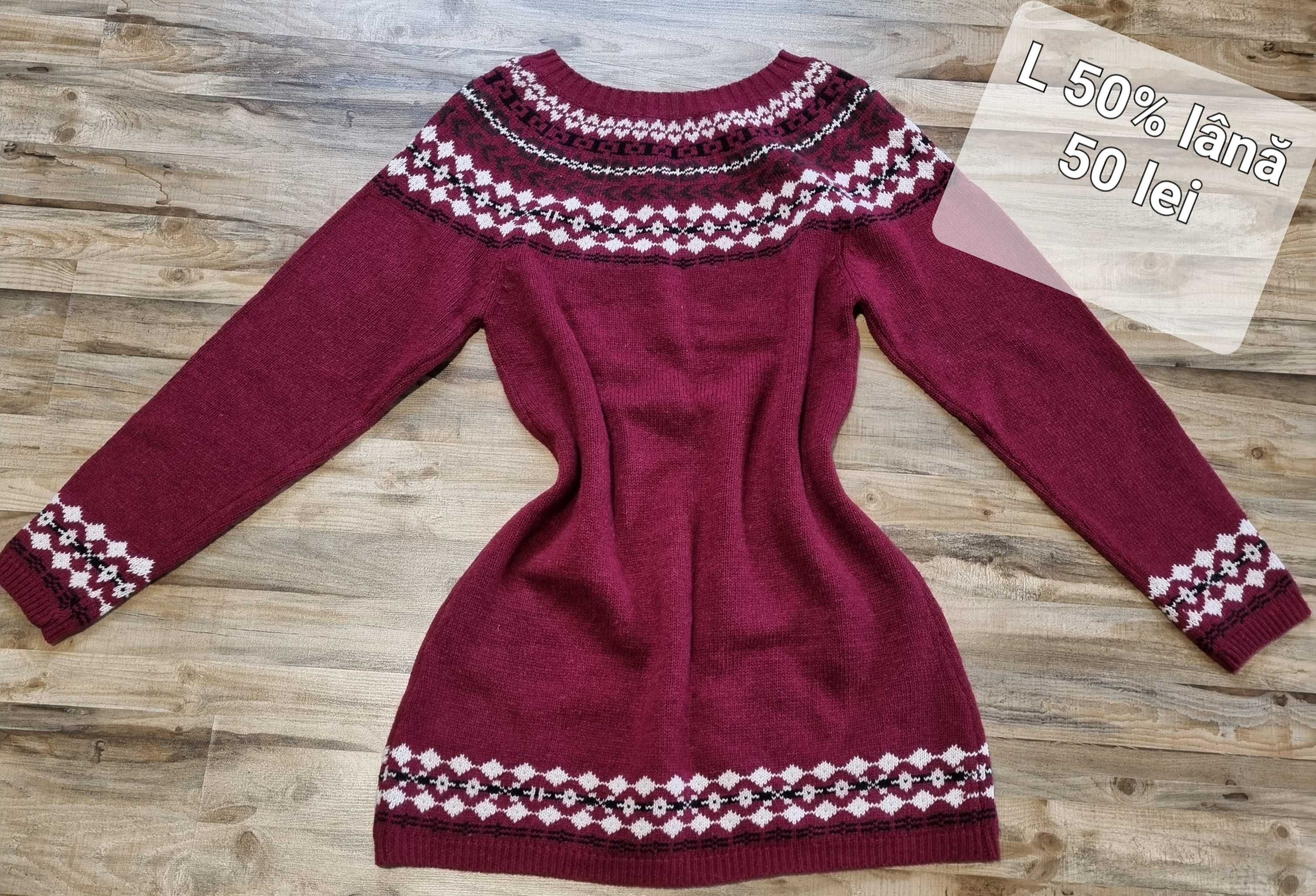 Pulover nou cu etichetă mărimea L 50% lână
