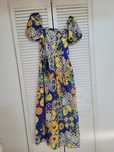 Rochie lunga print cu lamai