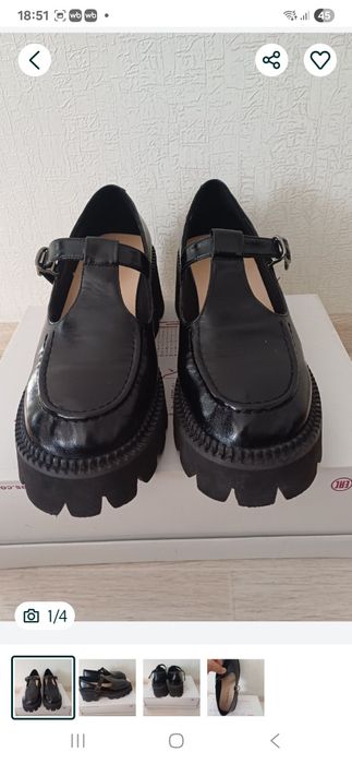 Лоферы из натуральной кожи, в отличном состоянии,  38 размер