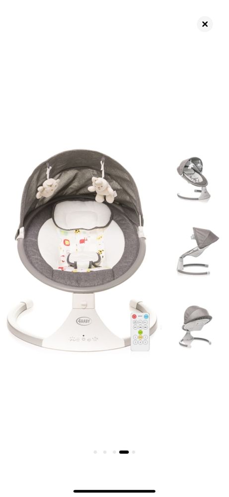 Leagăn Electric Muzical cu Telecomandă 4Baby