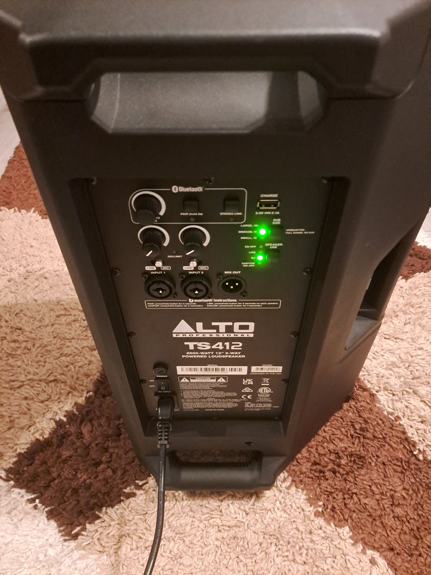 Boxa Alto ts 412 originala plus microfon shur original