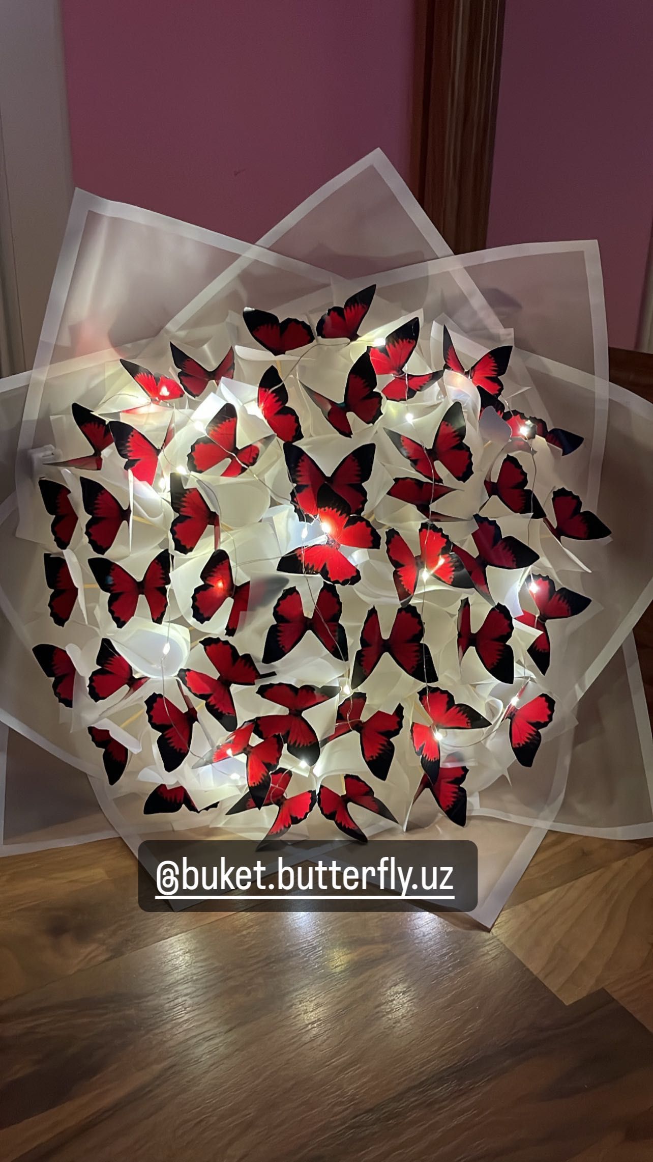 Букет из бабочек по доступной цене