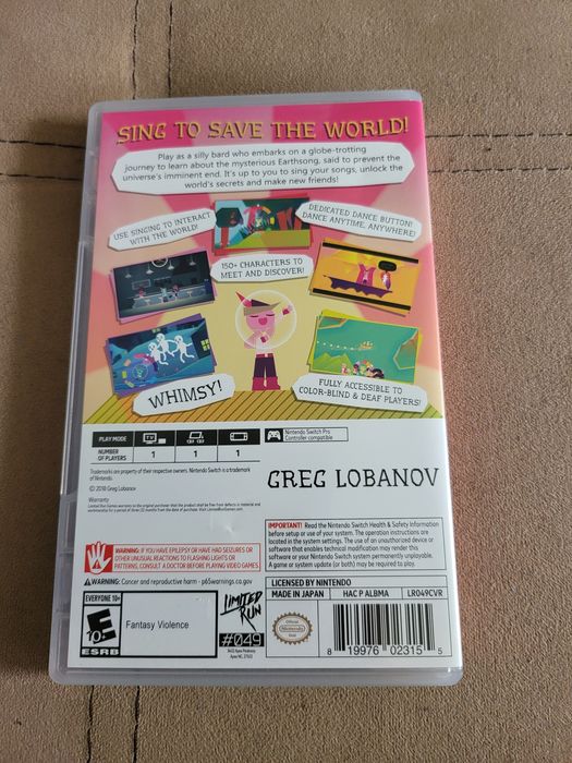 Wandersong Nintendo Switch Limited Run Games