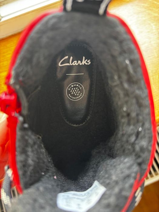 Ghete Clarks imblanite piele naturala impermeabile marimea 28