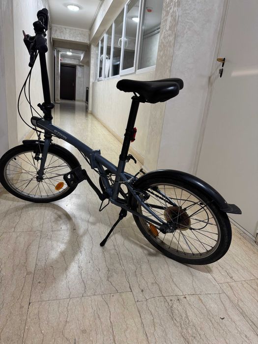 Bicicleta pliabila Btwin Fold 120 gri 20 inch