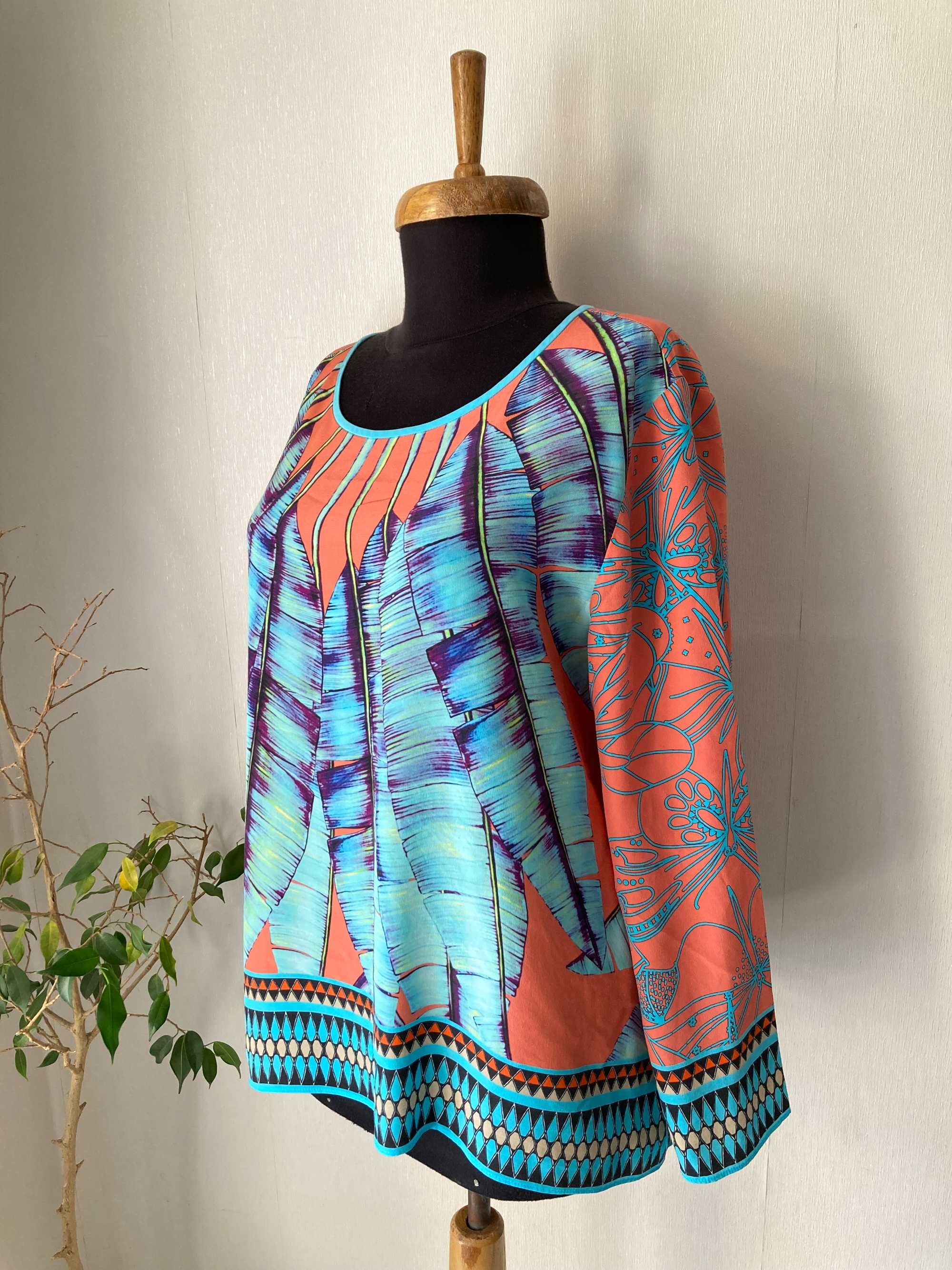Marc Cain silk shirt женска копринена блуза фланела коприна 4 / 40