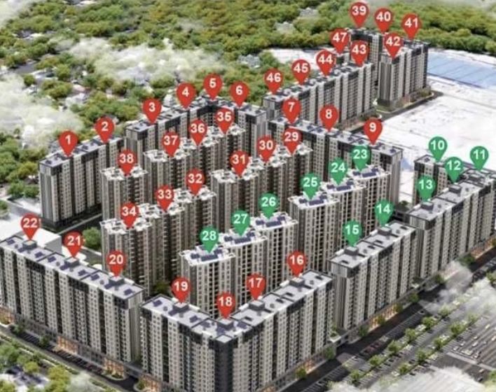 O’rikzor Residence majmuasi, 2 xonali uy, kadastr bor