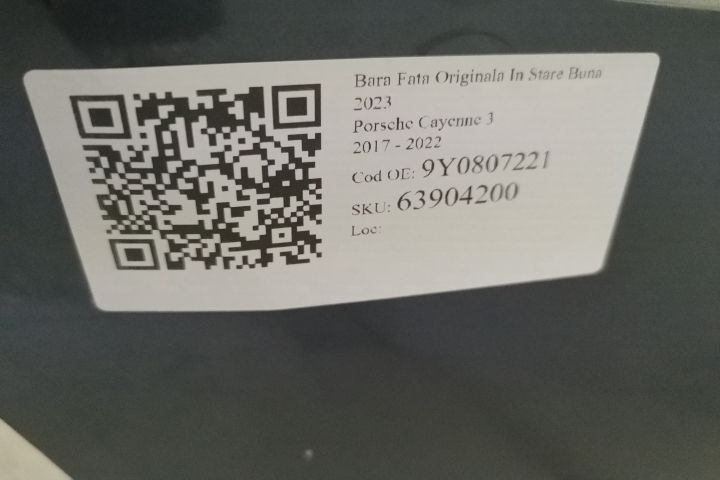 Bara Fata Originala In Stare Buna 2023 Porsche Cayenne 3 [2017 - 2022]