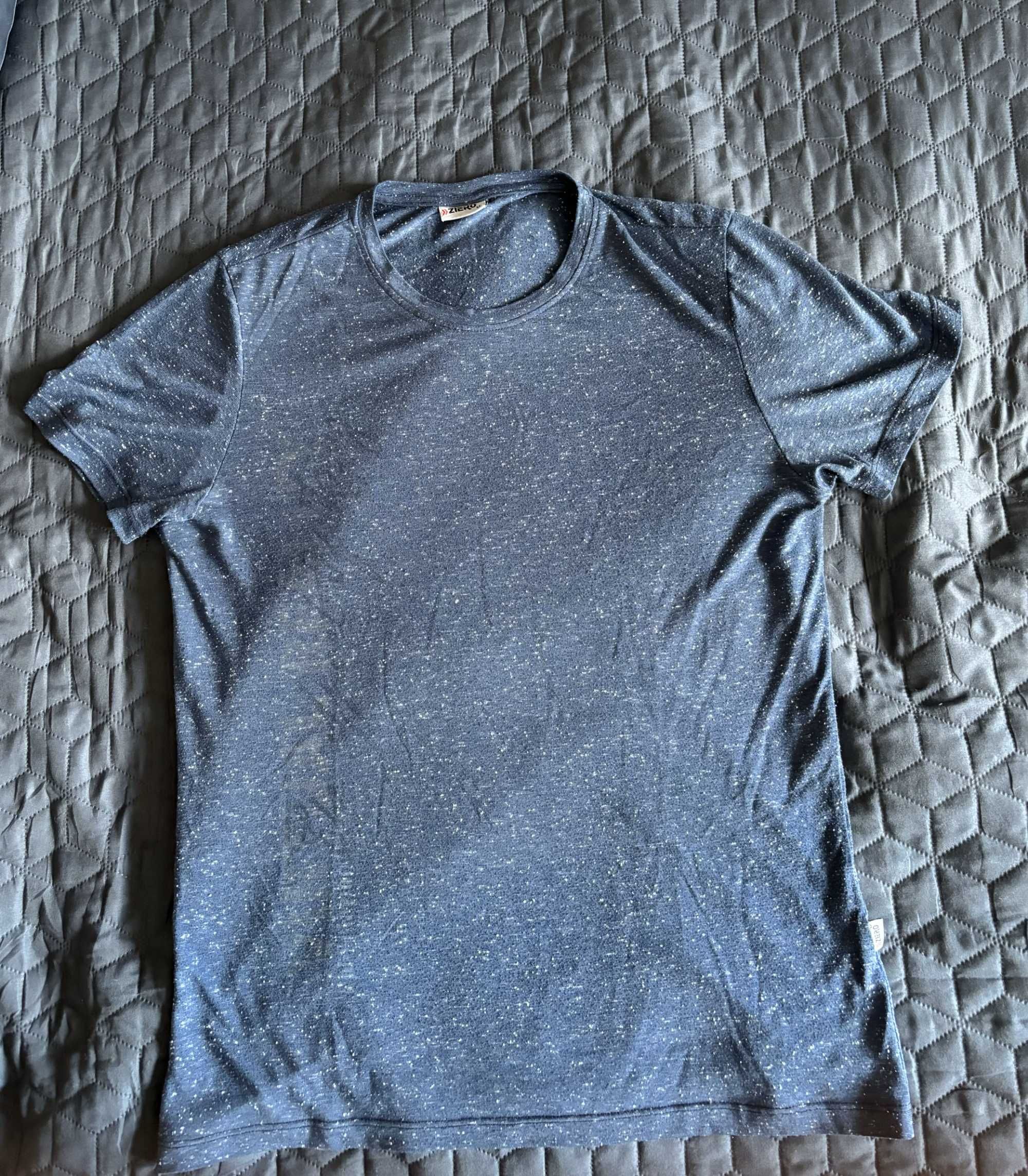 Мъжка синя тениска на бели точки Ziero размер М