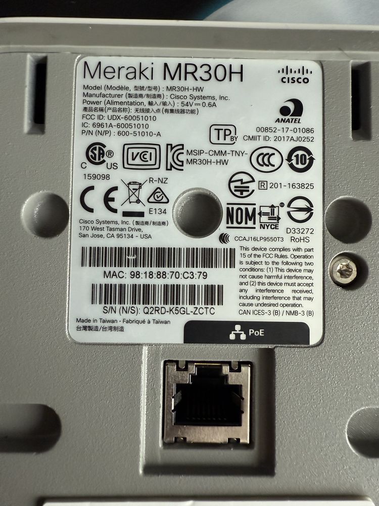 Cisco Meraki MR30H