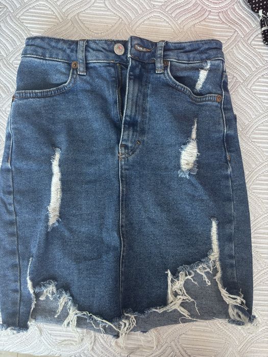 Дънкена пола pull bear