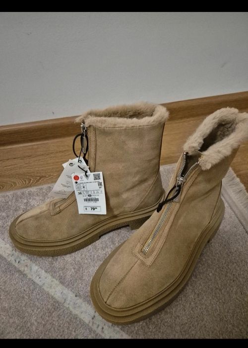 Ghete piele naturala Zara